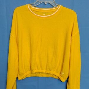 Hollister Bright Yellow Crew Neck Sweater